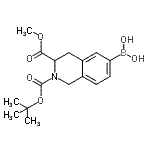 CAS 登录号：897375-70-1， [3-(甲氧羰基)-2-{[(2-甲基-2-丙基)氧基]羰基}-1,2,3,4-四氢-6-异喹啉基]硼酸