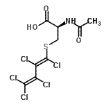 CAS 登录号：89784-39-4， N-乙酰基-S-[(1E)-1,2,3,4,4-五氯-1,3-丁二烯-1-基]-L-半胱氨酸