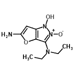 CAS#: 897938-80-6, 5-Amino-3-(diethylamino)-1H-furo[3,2-c]pyrazol-1-ol 2-oxide