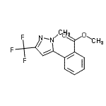 CAS#: 898289-62-8, Methyl 2-[1-methyl-3-(trifluoromethyl)-1H-pyrazol-5-yl]benzoate