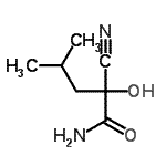 CAS#: 89852-05-1, 2-Cyano-2-hydroxy-4-methylpentanamide