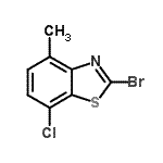 CAS#: 898748-08-8, 2-Bromo-7-chloro-4-methyl-1,3-benzothiazole