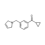 CAS#: 898749-66-1, Cyclopropyl[3-(2,5-dihydro-1H-pyrrol-1-ylmethyl)phenyl]methanone