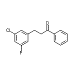 CAS#: 898750-01-1, 3-(3-Chloro-5-fluorophenyl)-1-phenyl-1-propanone