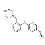 CAS 登录号：898750-02-2， (4-甲氧基苯基)[2-(4-吗啉基甲基)苯基]甲酮