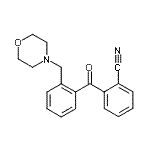CAS 登录号：898750-05-5， 2-[2-(4-吗啉基甲基)苯甲酰基]苯甲腈