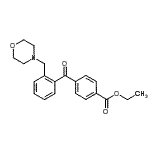 CAS 登录号：898750-20-4， 乙基4-[2-(4-吗啉基甲基)苯甲酰基]苯甲酸酯