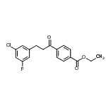 CAS#: 898750-37-3, Ethyl 4-[3-(3-chloro-5-fluorophenyl)propanoyl]benzoate