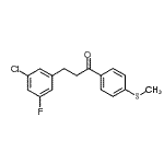 CAS 登录号：898750-43-1， 3-(3-氯-5-氟苯基)-1-[4-(甲硫基)苯基]-1-丙酮