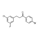 CAS#: 898750-49-7, 1-(4-Bromophenyl)-3-(3-chloro-5-fluorophenyl)-1-propanone