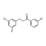 CAS 登录号：898750-52-2， 3-(3-氯-5-氟苯基)-1-(3-氯苯基)-1-丙酮