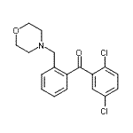 CAS 登录号：898751-05-8， (2,5-二氯苯基)[2-(4-吗啉基甲基)苯基]甲酮