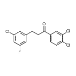 CAS 登录号：898751-36-5， 3-(3-氯-5-氟苯基)-1-(3,4-二氯苯基)-1-丙酮