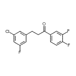 CAS 登录号：898751-48-9， 3-(3-氯-5-氟苯基)-1-(3,4-二氟苯基)-1-丙酮