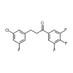 CAS 登录号：898751-56-9， 3-(3-氯-5-氟苯基)-1-(3,4,5-三氟苯基)-1-丙酮