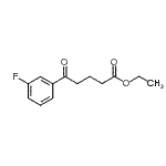 CAS#: 898752-10-8, Ethyl 5-(3-fluorophenyl)-5-oxopentanoate