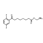 CAS 登录号：898753-22-5， 乙基8-(2,5-二氟苯基)-8-氧代辛酸酯