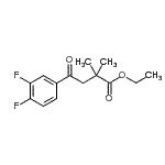 CAS 登录号：898753-59-8， 乙基4-(3,4-二氟苯基)-2,2-二甲基-4-氧代丁酸酯