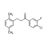 CAS 登录号：898753-69-0， 1-(4-氯-3-氟苯基)-3-(2,5-二甲基苯基)-1-丙酮