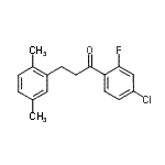 CAS 登录号：898753-94-1， 1-(4-氯-2-氟苯基)-3-(2,5-二甲基苯基)-1-丙酮