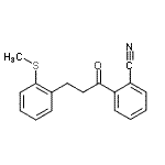 CAS#: 898754-31-9, 2-{3-[2-(Methylsulfanyl)phenyl]propanoyl}benzonitrile