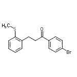 CAS#: 898754-57-9, 1-(4-Bromophenyl)-3-[2-(methylsulfanyl)phenyl]-1-propanone