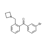 CAS 登录号：898754-68-2， [2-(1-氮杂环丁基甲基)苯基](3-溴苯基)甲酮