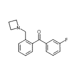 CAS#: 898754-80-8, [2-(1-Azetidinylmethyl)phenyl](3-fluorophenyl)methanone