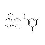 CAS 登录号：898755-32-3， 1-(3,5-二氟苯基)-3-(2,6-二甲基苯基)-1-丙酮