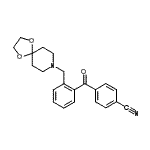 CAS#: 898755-87-8, 4-[2-(1,4-Dioxa-8-azaspiro[4.5]dec-8-ylmethyl)benzoyl]benzonitrile