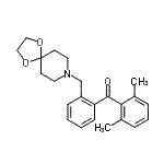 CAS#: 898756-12-2, (2,6-Dimethylphenyl)[2-(1,4-dioxa-8-azaspiro[4.5]dec-8-ylmethyl)phenyl]methanone