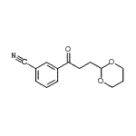 CAS#: 898756-70-2, 3-[3-(1,3-Dioxan-2-yl)propanoyl]benzonitrile