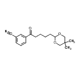 CAS 登录号：898756-78-0， 3-[5-(5,5-二甲基-1,3-二恶烷-2-基)戊酰]苯甲腈