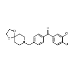 CAS#: 898758-04-8, (3-Chloro-4-fluorophenyl)[4-(1,4-dioxa-8-azaspiro[4.5]dec-8-ylmethyl)phenyl]methanone