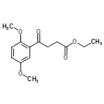 CAS 登录号：898758-26-4， 乙基4-(2,5-二甲氧基苯基)-4-氧代丁酸酯