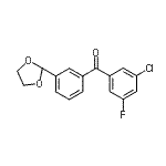 CAS#: 898759-43-8, (3-Chloro-5-fluorophenyl)[3-(1,3-dioxolan-2-yl)phenyl]methanone