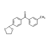 CAS 登录号：898759-82-5， [4-(1,3-二氧戊环-2-基)苯基](3-甲基苯基)甲酮
