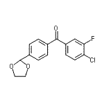 CAS#: 898760-37-7, (4-Chloro-3-fluorophenyl)[4-(1,3-dioxolan-2-yl)phenyl]methanone