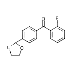 CAS#: 898760-46-8, [4-(1,3-Dioxolan-2-yl)phenyl](2-fluorophenyl)methanone