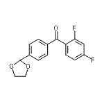 CAS#: 898760-76-4, (2,4-Difluorophenyl)[4-(1,3-dioxolan-2-yl)phenyl]methanone