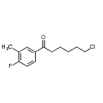 CAS#: 898761-08-5, 6-Chloro-1-(4-fluoro-3-methylphenyl)-1-hexanone