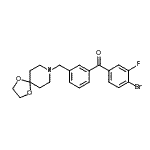 CAS#: 898761-93-8, (4-Bromo-3-fluorophenyl)[3-(1,4-dioxa-8-azaspiro[4.5]dec-8-ylmethyl)phenyl]methanone