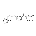 CAS#: 898761-97-2, (3-Chloro-4-fluorophenyl)[3-(1,4-dioxa-8-azaspiro[4.5]dec-8-ylmethyl)phenyl]methanone