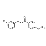 CAS 登录号：898762-50-0， 3-(3-氯苯基)-1-[4-(甲硫基)苯基]-1-丙酮
