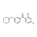 CAS#: 898763-55-8, (2-Chloro-4-fluorophenyl)[3-(4-thiomorpholinylmethyl)phenyl]methanone