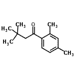 CAS 登录号：898764-47-1， 1-(2,4-二甲基苯基)-3,3-二甲基-1-丁酮