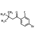 CAS#: 898764-78-8, 1-(4-Bromo-2-fluorophenyl)-3,3-dimethyl-1-butanone