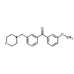CAS#: 898765-07-6, (3-Methoxyphenyl)[3-(4-morpholinylmethyl)phenyl]methanone