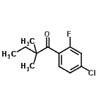 CAS#: 898765-90-7, 1-(4-Chloro-2-fluorophenyl)-2,2-dimethyl-1-butanone