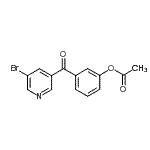 CAS#: 898766-29-5, 3-[(5-Bromo-3-pyridinyl)carbonyl]phenyl acetate